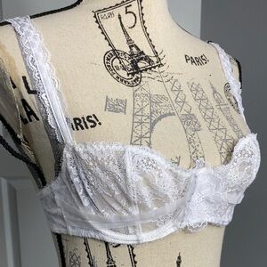 Aubade Delicate White Lace Underwire Bra